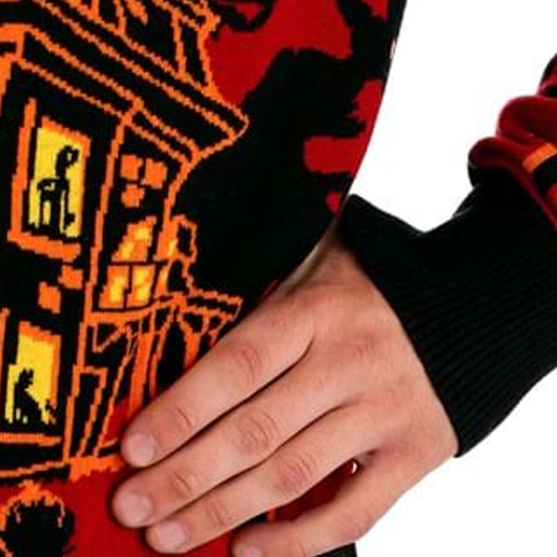 Haunted House Adult Ugly Halloween Sweater